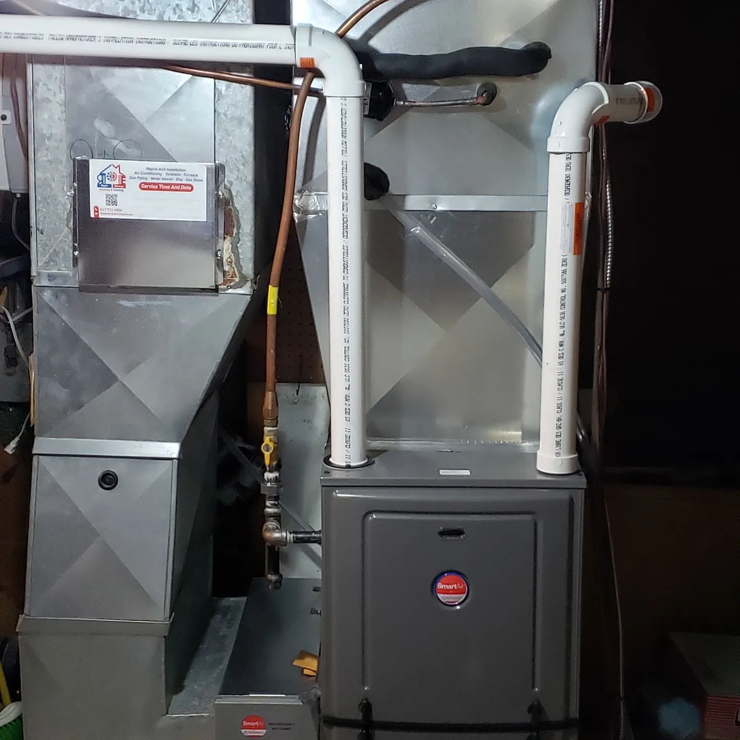 Heating unit service provided by Right Energy