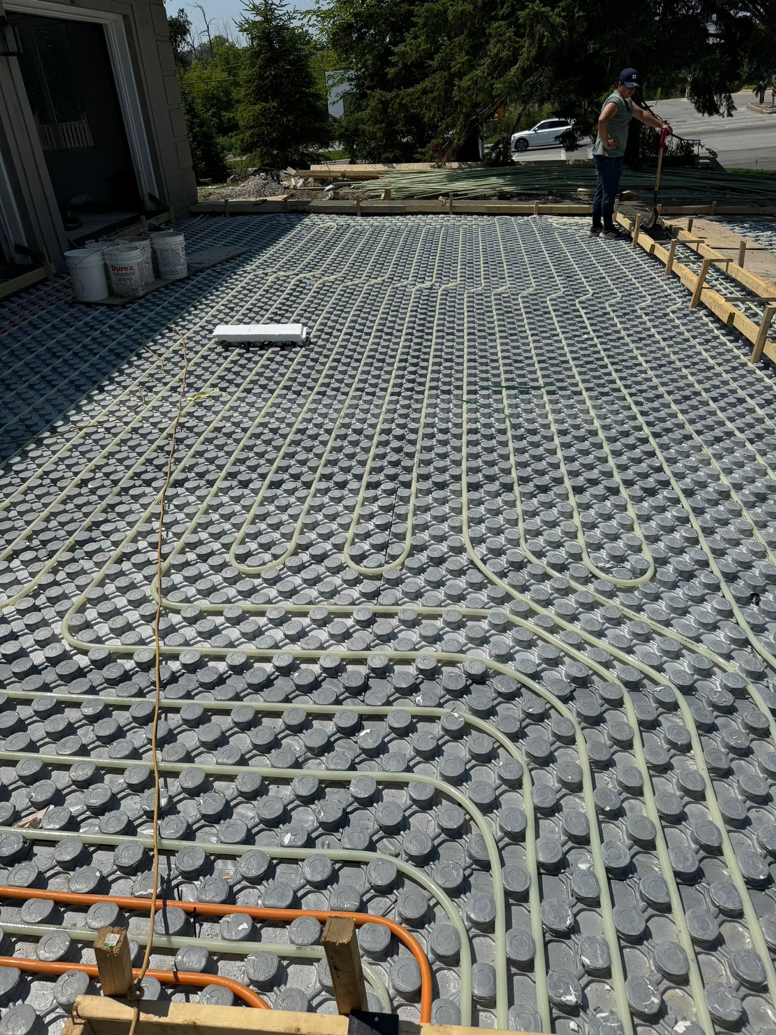 Floor heating installation 7
