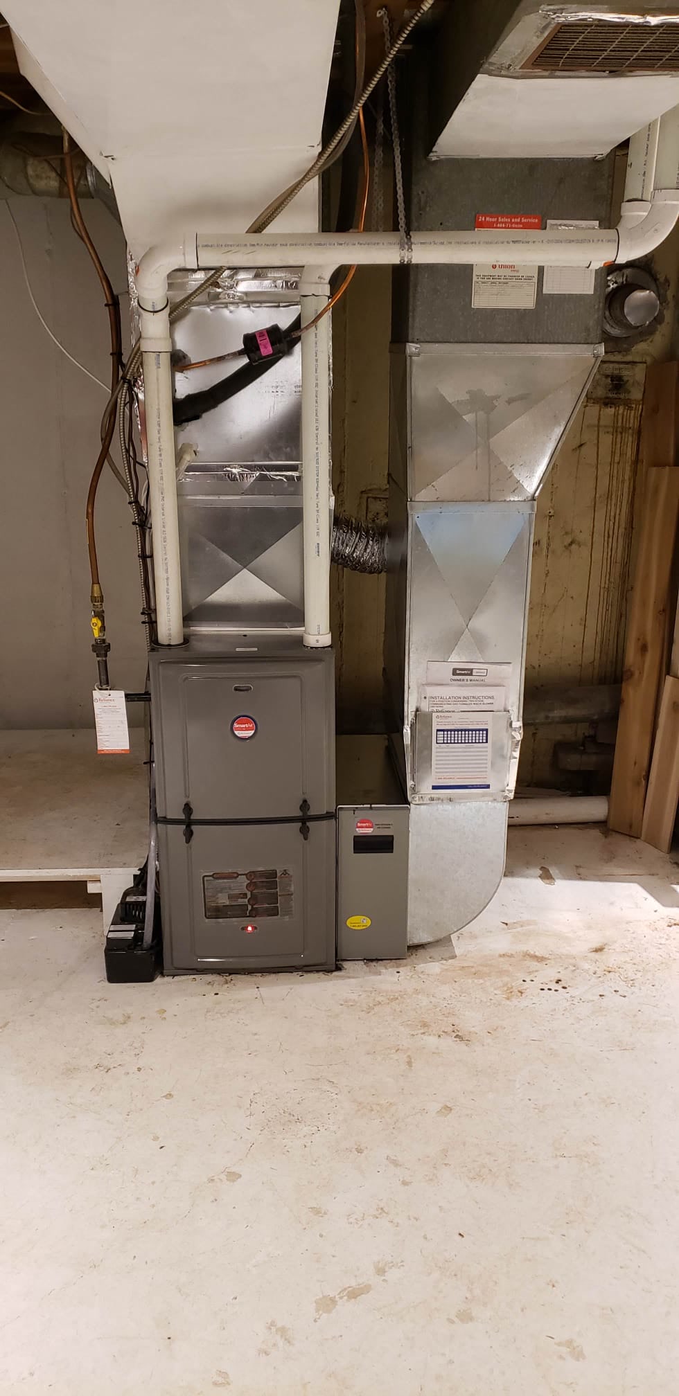Furnace installation 6